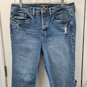 Torrid Jeans Raw Hem High Rise Size 10r.